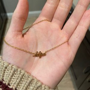 Gorjana “selfie” gold necklace
